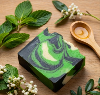 Tea Tree, Mint and Charcoal Cold-Processed Bar Soap