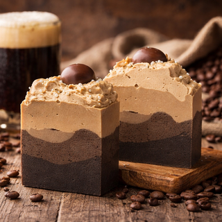 Beer & Bourbon Cold-processed Scrub Bar Soap