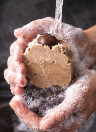 Beer & Bourbon Cold-processed Scrub Bar Soap